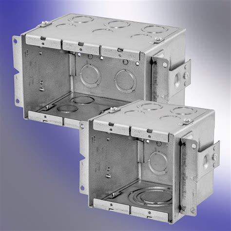 electric boxes that grip the wall|gangable electrical boxes.